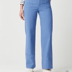 Petite Lizzie high-rise patch-pocket wide-leg pant